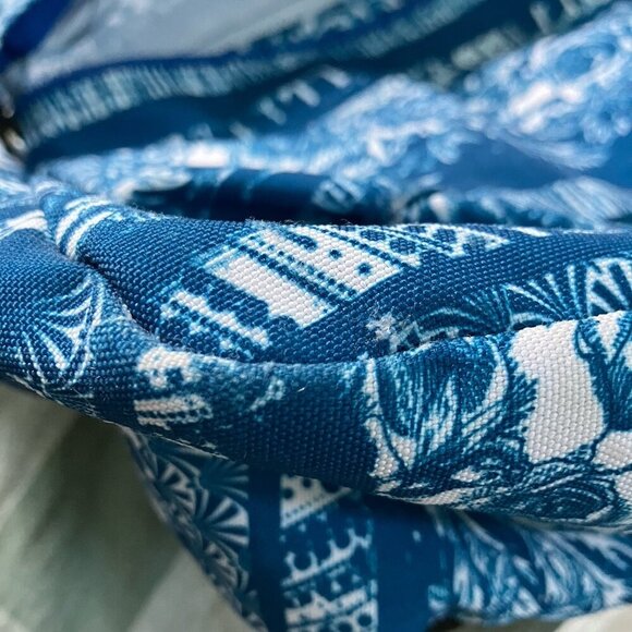 JanSport Backpack Superbreak Midnight Sky Flower Hawaiian Stripe Blue - Picture 15 of 15